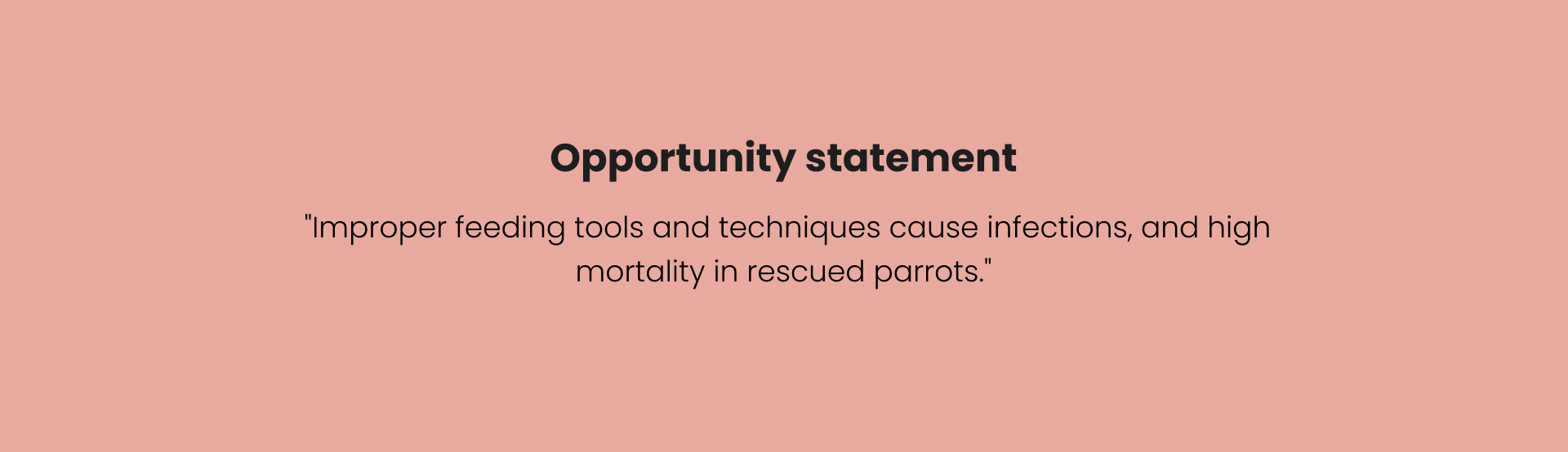 Tiny Tummies — Opportunity statement